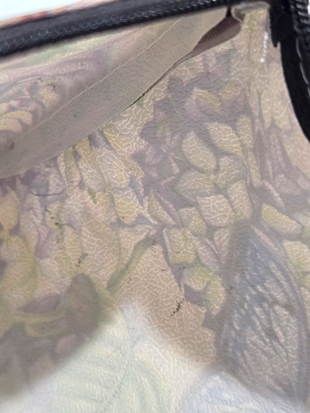 Butterfly & Floral Hydrangea Pouch Wristlet Makeup & Travel Bag EUC - Picture 6 of 9